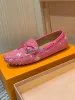 Gloria Loafer 디자이너 신발 메이저 드라이버 부동산 부동산 부동산 여성 샌들 애리조나 Hockenheim Loafer 엠보싱 럭셔리 가죽 드레스 노새 더비 패션 신발