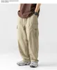 Män lastbyxor 2023 Autumn New Male Outdoor Loose Thriedimensional Pocket Sports Casual Pants Sweatpants