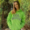 Kvinnors hoodies tröjor godisfärger cottageecore kvinnor mode lapptäcke kontrast y2k vår höst indie vintage lös 230904