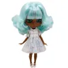 Poupées ICY DBS Blyth poupée Bob cheveux peau super foncée corps articulaire 16 BJD cadeau jouet ob24 anime fille 230904