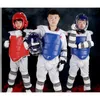 مجموعة المعدات الواقية Lima Buah Taekwondo Alat Pelindung Taekwondo Helm Armor Kickboxing Sarung Tangan Tinju Peralatan Taekwondo Pelindung Kepala 230904