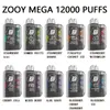 Elektroniczne papierosy zoooy Puffs 5000 jednorazowe Vaper 650 mAh akumulator wstępnie wyprzedany NIC Sól 50 mg 20 mg Fabryczne Vape