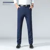 Heren Broek Mode Merk Kleding Straight Fit Pak Mannen Lente Herfst Business Stretch Casual Broek Mannelijke A86 230904