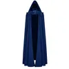 Herrgravrockar unisex medeltida huva jacka gotisk cape coat män kvinnor långa skyttegravar halloween cosplay guiden död mantel robe dräkt 230904