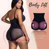 Waist Tummy Shaper Cross Compression Abs Shaping Pants Nonmarking Slimming Body Women High Panties Knickers Control Corset Girdle 230904