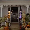 Feestdecoratie Halloween Decoratie LED Knipperend skelet Licht Hangende Lantaarn Huis Spookachtige Horror Rekwisieten Huis Bar Halloween Feestdecoratie x0905 x0905