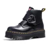 Top in pelle scarpe Doc Martins Short Oxford Boots Mens Vintage Black Red Knight Booties Cavicle Motora