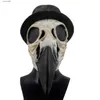 أقنعة الحفلات غراب قناع جمجمة الطاعون دكتور قناع Cosplay Bird Latex Masks Carnival Animal Masquerade Halloween Party T230905