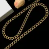 Collares de joyería Chapado en blanco Plata 925 Graduado Diseñadores de marcas de lujo Letras Geométricas Mujeres famosas Cristal redondo Rhinestone Oro YiLiYa 574