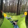 Camp Furniture Vilead Camping Bed Folding Portable Triangle Hammock Multi Person Aerial Mat Convenient Outdoor Camping Sleep Hanging Bed Garden 230905