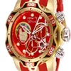 Brasile rosso Orologio da uomo in gomma Masculino Orologio da uomo Orologi al quarzo Uomo invi ta Hollow Business Orologi da polso militari Orologio maschile a1 gif289M