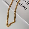 New Ins 18k PVD placcato oro appannamento libero 6MM TOTO collana a catena impermeabile gioielli lucidati per le donne