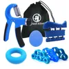 Hand Grips Grip SvareNer Workout Kit Justerbar GRIPTER RING Finger Ovar Band för rehabilitering och stressavlastning Boll 230904