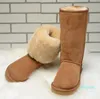 Designer Women's Classic tall Boots Winter leather Snow Boots furry Outdoor warmth woman shoes multiple colour