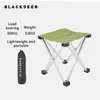 Camp Furniture Blackdeer Portable Folding Camping Chair Foldbar Pall Black Small Aluminium Oxford Seat Outdoor For Fishing Travel 230905