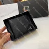 Designer carteira de couro preto dos homens clássico clipe de dinheiro de alta qualidade dobrável titular do cartão moeda bolsa presente natal