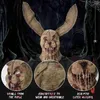 Masques de fête Cafele Lapin sanglant Masque de lapin Halloween Masque effrayant Creepy Halloween Cosplay Costume Props Halloween Party Animal Dress Up T230905
