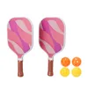 Raquettes de courge Pickleball Set Core Pickleball Paddles en fibre de verre pour les courts extérieurs 230904