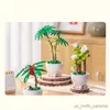 ブロックdiy bambusa multiplex potted plants cousculentsツリーガーデンロマンチックなビルディングブロックモデルキッズセットキットToys R230907