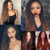 Cheveux humains en vrac synthétique crochet tresses cheveux déesse faux locs ombre bouclés doux dreads dreadlocks pour extensions de femme noire 18 pouces 230906