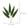 Dekoratif çiçekler 100 adet küçük bambu bırakır ev dekor simülasyon ev dekorasyonlar süslemek plastik simüle dallar ofis