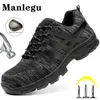 Botas Trabalho Sapatilhas Homens Mulheres Sapatos de Segurança Construção Aço Toe Antipunctura Trabalhando Size50 230905