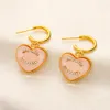 Luxury Women's Earrings Charm Heart Earring Designer Jewelry Fashion Love Gold Plated Earrings Popular Couple Accessories Gif252j