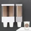 Kök förvaring Punch -Free Wall Mount Paper Cup Dispenser Pull Type Holder Fit 3oz - 5oz Disponibla små koppar