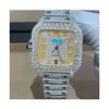 4FA5 5PVD 2023Digner Watch Custom Luxury Iced Out Fashion Mechanical Watch Moissanit e Diamond free shipLGXF