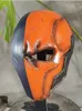 Party Masks FRP Type Deathstroke Cosplay Mask Hjälm för vuxna män Masquerade Party Superhero Mask Halloween Carnival Masks Costume Props 230905