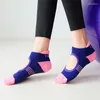 Kadın SOCKS 5PAIR Sırtsız Pilates Havlu Alt Nefes Üçlü Anti Yoga Pamuk Bale Dans Sporları Fitness Gym için