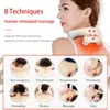Autres articles de massage Instrument de massage du cou intelligent Massage du cou des épaules portable Vertèbre cervicale Soins de santé Vibrateur Chauffage Soulager la douleur musculaire 230905