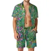 Men's Tracksuits Gustav Klimt Art Men Sets Italian Garden Casual Shorts Vacation Shirt Set Summer Fun Graphic Suit Short Sleeve Oversized