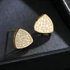 Studörhängen Luxury Triangle Nisch Premium Sense With Zirons Fashion Earings Universal Accessoarer for Men and Women Masculino