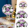 Decorative Flowers 2pc Road Flower Main Table Simulation Silk Ball Wedding Car Staircase Decoration