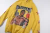 Men's Hoodies Sweatshirts Celebrity Quality Hoodie Young Yellow Hoode Barriers Boxing Printed Oversized Fleece Mens Sweatshirt 555555alb01Z80