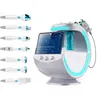 7 I 1 Hydra FaceIntelligent med hudanalysator RF Hydro Oxygen ansiktsmaskin Aqua Peeling Hydrafacial Machine