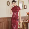 Vêtements ethniques Été élégant amélioré Cheongsam grande taille rétro mode banquet fête style chinois soirée qipao robe pour les femmes