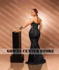 Party Dresses Long Sleeve Black Aso Ebi Evening Beaded Wedding Dress Mermaid Elegant African Formal Vestidos De Gala