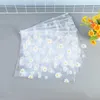 Storage Bags 50Pcs Matte Frosted Daisy Travel Bag Reusable Zip-lock Seal Luggage Clothes Makeup Packing Pouch Organizer