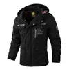 Herren Jacken Mode Lässig Windjacke Mit Kapuze Jacke Mann Wasserdichte Outdoor Soft Shell Winter Mantel Kleidung Warme Plus Größe 230906