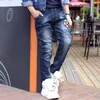 Jeans Ienens Kids Boys Classic Cowboy Pants Children Denim Klädbottnar Baby Boy Casual Trousers 4 5 6 7 8 9 10 11 år 230905