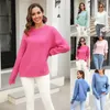 Suéter feminino branco y2k o-pescoço crochê kintted suéter mulheres jumper top e-girl pulôver primavera outono inverno sueter trabalho tops jumpers