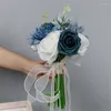 Flores decorativas arranjo floral elegantes buquês de simulação de noiva romance suprimentos de casamento ótimo para propostas aniversários feriado