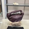 7A本物のハンドバッグ豪華なBVSデザイナーBotteg Vena Bags Grape Purple Handbag XJS2R