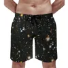 Herenshorts Kleurrijk Paars Star Board Galaxy Artwork Print Casual korte broek Running Surf Sneldrogend ontwerp Zwembroek