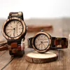 Wristwatches Wooden Couple's European American Original Quartz Mechanical Watch Creative Calendar Clock Luminous Reloj Hombre Orologio