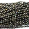 Veemake – pierres précieuses en vrac, opale noire, collier naturel, Bracelets, boucles d'oreilles, bague à facettes, petites perles rondes pour femmes, pour la fabrication de bijoux, 06764