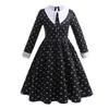 Cosplay Wednesday Cosplay For Girl Costume Movie Wednesday Mesh Dress For Kids Girls Party Dresses Halloween Costumes 4-12Yrs 230906