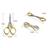 Lätt att bära Guide Oil Cotton Cutting Accessories Small Gyeglasses Scissors Shape of 8